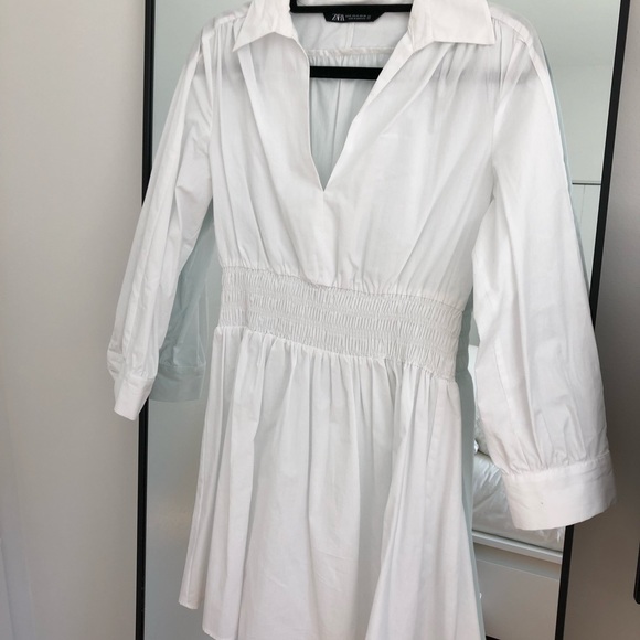 WHITE ZARA DRESS 🫶🏼🤍 - Picture 2 of 3